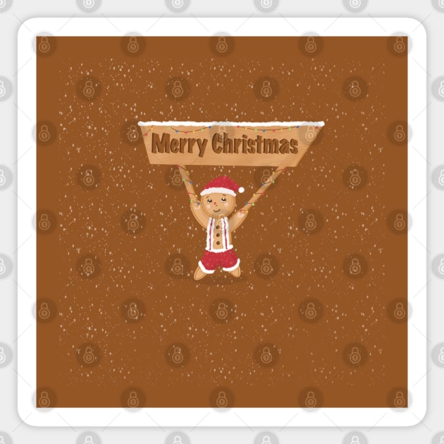 Gingerbread cookie Sticker by Xatutik-Art